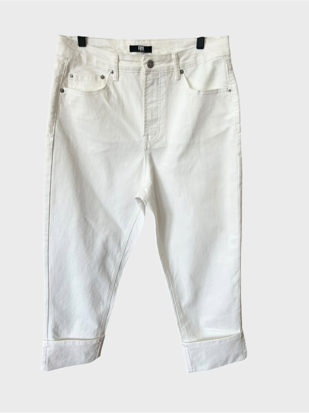 Frye women’s white straight leg Jeans